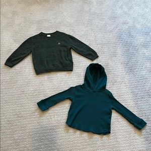 GAP Kids Green Sweater and Hoodie Set
